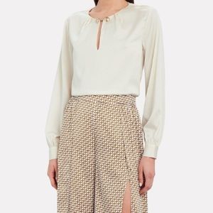 Intermix Silk Blouse (with silk lining) with Vintage-Inspired Buttons